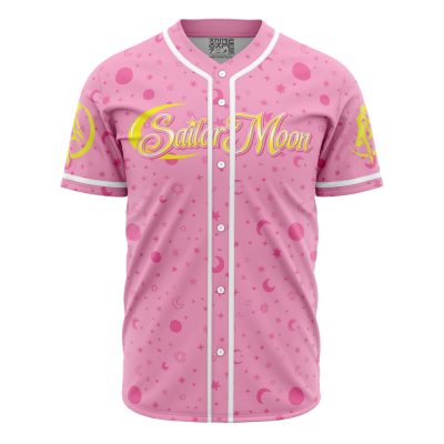 Pretty Guardian V2 Sailor Moon AOP Baseball Jersey FRONT Mockup - Sailor Moon Store